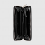 グッチ GUCCI シンプル メタルロゴ レザーメンズ長財布 / ブラック 575988 1GZ0X 1000