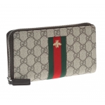 グッチ GUCCI GGスプリーム☆ビー刺しゅう入り*ラウンドジップ長財布 408831 KLQCN 8461