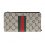 グッチ GUCCI GGスプリーム☆ビー刺しゅう入り*ラウンドジップ長財布 408831 KLQCN 8461