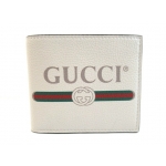 GUCCI グッチ サイフ･小物 二つ折札入れ 財布 カーフ ホワイト 496309 0GCAT 8820 