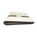 GUCCI グッチ サイフ･小物 二つ折札入れ 財布 カーフ ホワイト 496309 0GCAT 8820 