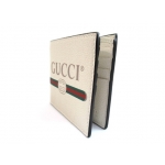GUCCI グッチ サイフ･小物 二つ折札入れ 財布 カーフ ホワイト 496309 0GCAT 8820 