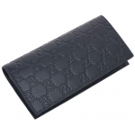 グッチ 財布 GUCCI メンズ 長財布 札入れ マチ付き 小銭入れなし グッチッシマ ネイビー アウトレット 307774 CWC1R 4009