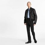 ルイ・ヴィトン LOUIS VUITTON モノグラムレザーミックスジャケット 1A8ARA