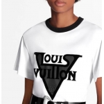Louis Vuittonルイヴィトン 2020クルーズ LVミッドナイトTシャツ WHITE 1A63EN