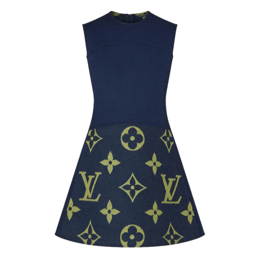 ルイヴィトン Louis Vuitton モノグラム スリーブレス Aラインドレス 1A859T