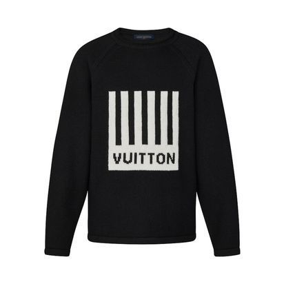 Louis Vuittonルイヴィトン バーコードクルーネック ニット セーター 1A5CE7