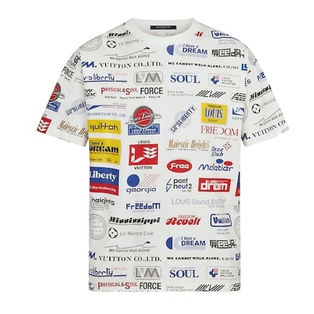 ルイヴィトン LouisVuitton ロゴプリンテッド 半袖 Tシャツ 1A5DGG 