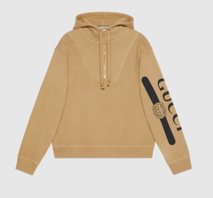 グッチ GUCCI ロゴ プリント フーデッド スウェットシャツ 596230XJBUW1236