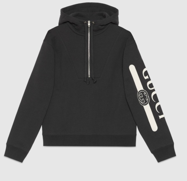 グッチ GUCCI ロゴ プリント フーデッド スウェットシャツ 596230XJBUW1233