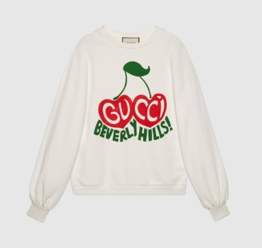 グッチ BEVERLY HILLS チェリー スウェットシャツ 631695 XJCRT 9095