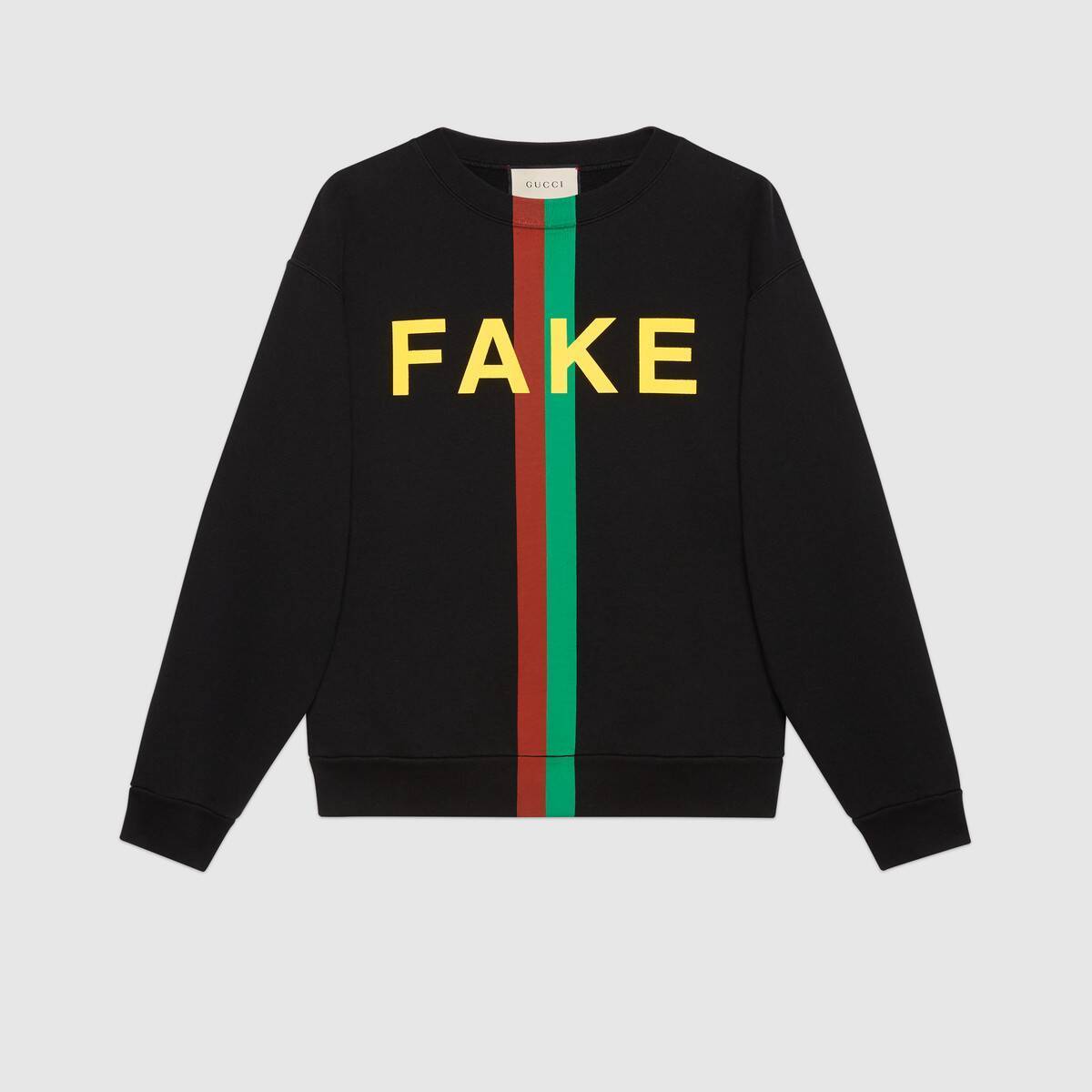 グッチ FAKE/NOT プリント スウェットシャツ 635847 XJCXY 1082