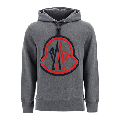 モンクレール  MONCLER トリコロールビッグロゴスウェットパーカー 8G7461080985940