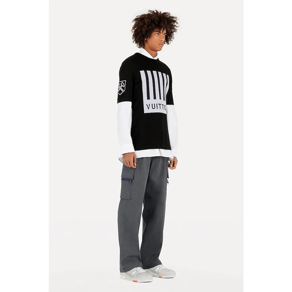 ルイヴィトン Louis Vuitton LV バーコード&アースTシャツ 1A5CDT
