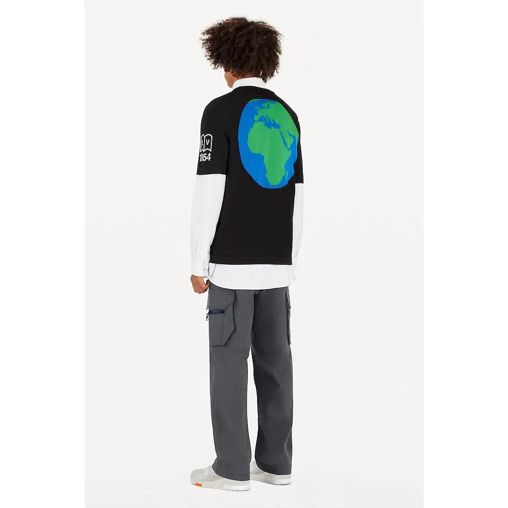 ルイヴィトン Louis Vuitton LV バーコード&アースTシャツ 1A5CDT