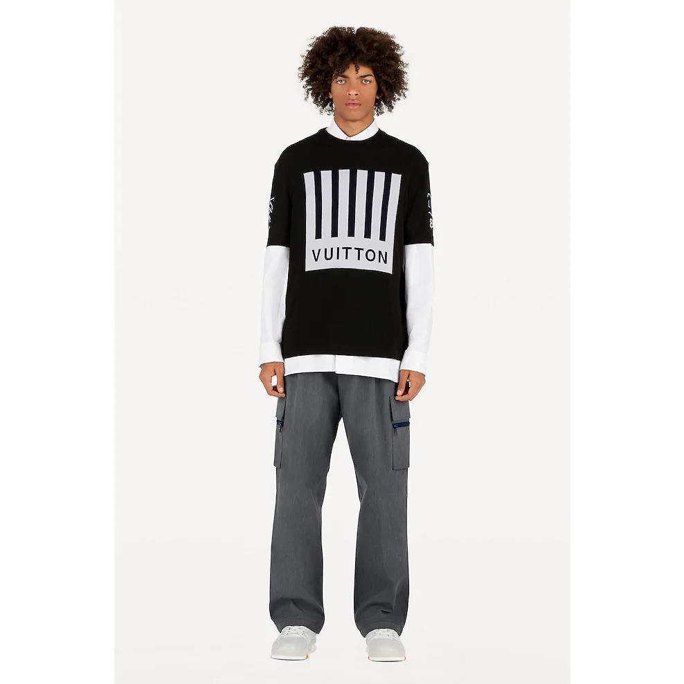 ルイヴィトン Louis Vuitton LV バーコード&アースTシャツ 1A5CDT