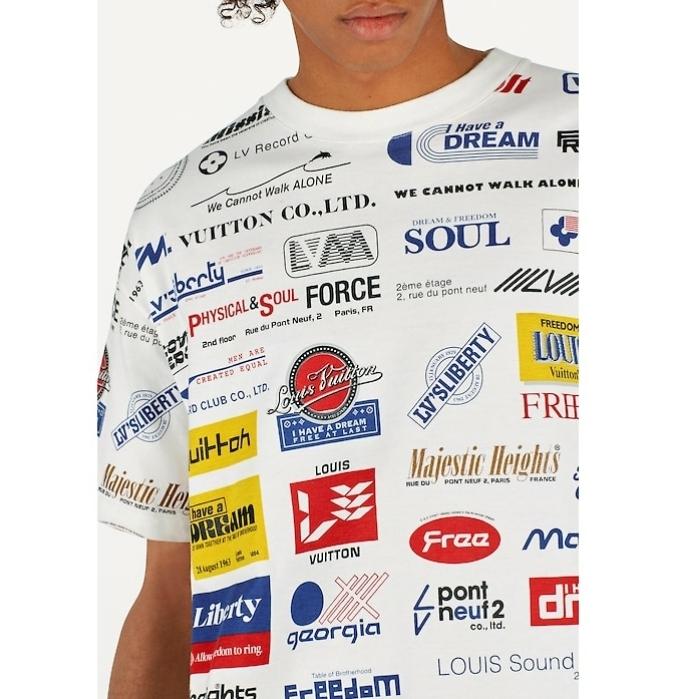 ルイヴィトン LouisVuitton ロゴプリンテッド 半袖 Tシャツ 1A5DGG 