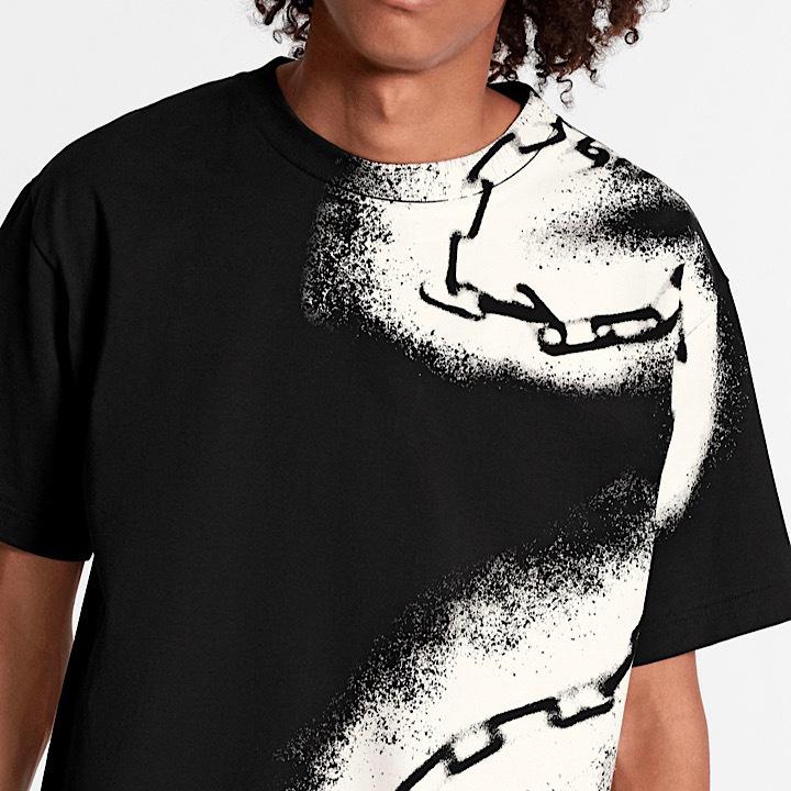Louis VuittonTシャツルイヴィトン ウィズスプレーチェーンプリント 1A5VST