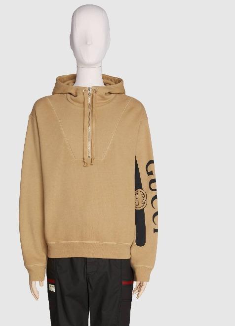 グッチ GUCCI ロゴ プリント フーデッド スウェットシャツ 596230XJBUW1236