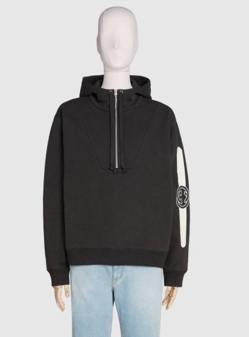 グッチ GUCCI ロゴ プリント フーデッド スウェットシャツ 596230XJBUW1233
