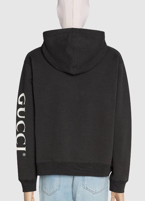 グッチ GUCCI ロゴ プリント フーデッド スウェットシャツ 596230XJBUW1233