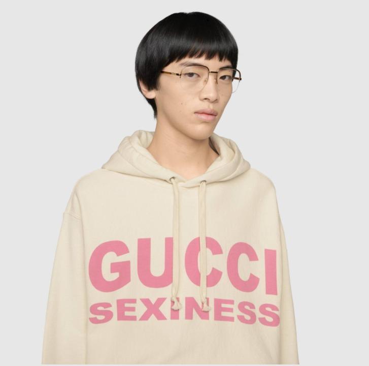 GUCCI グッチセクシープリントのスウェットシャツ トレーナー  596230XJBUW3888