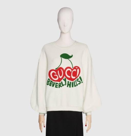 グッチ BEVERLY HILLS チェリー スウェットシャツ 631695 XJCRT 9095