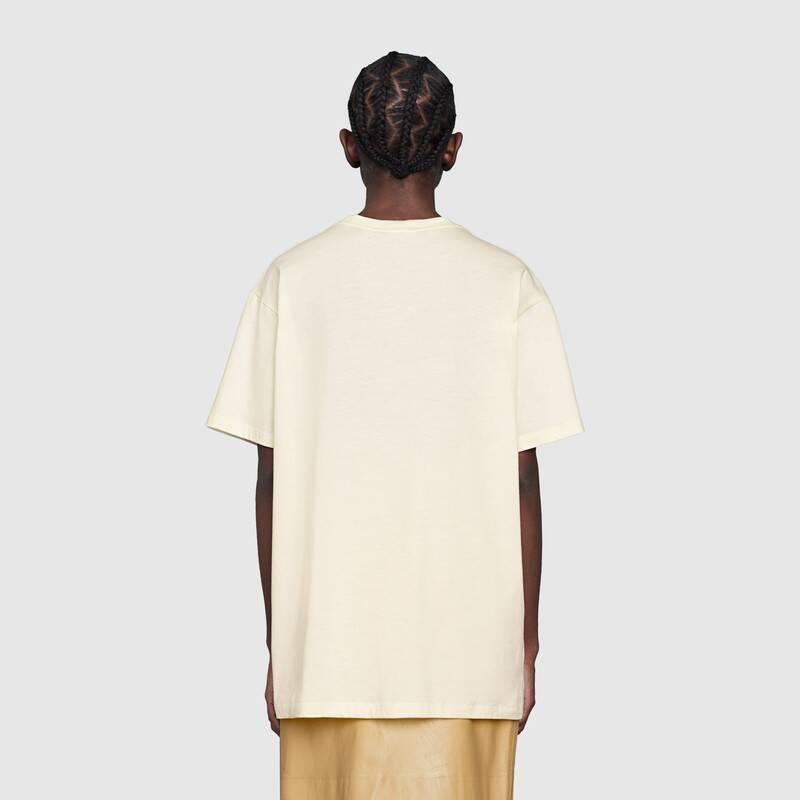 グッチGUCCI unisex オーバーサイズBoutique プリントTシャツ 615044 XJCKY 7136