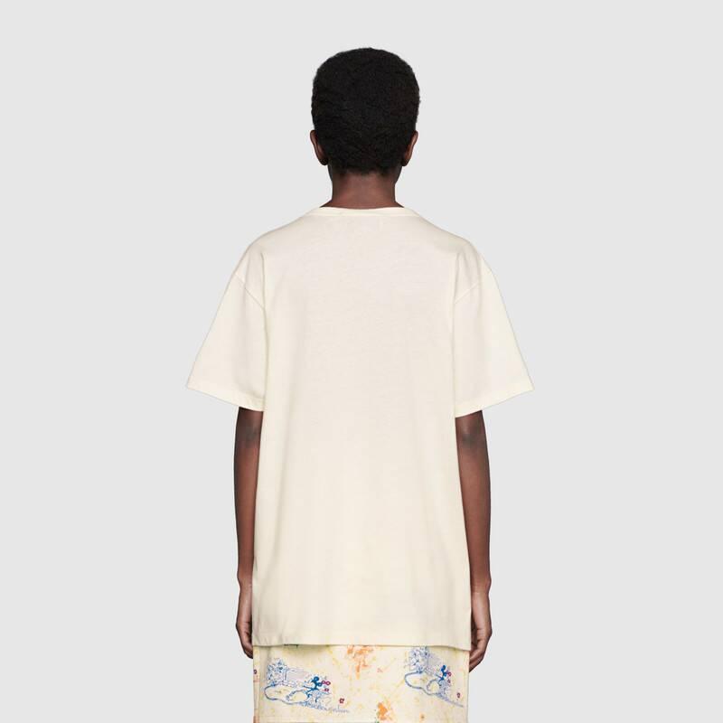 GUCCI×Disney ミッキーロゴ オーバーTシャツ 492347 XJB7W 9756