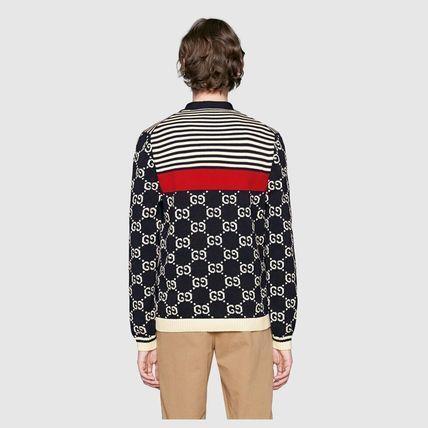 GUCCI グッチ セーター GGストライプ ニットカーディガン 523048 X9I07 4696
