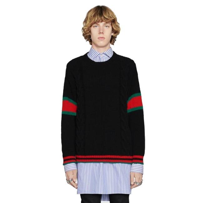 グッチケーブルニット【GUCCI】 セーター ブラック 548115 X1561 1082