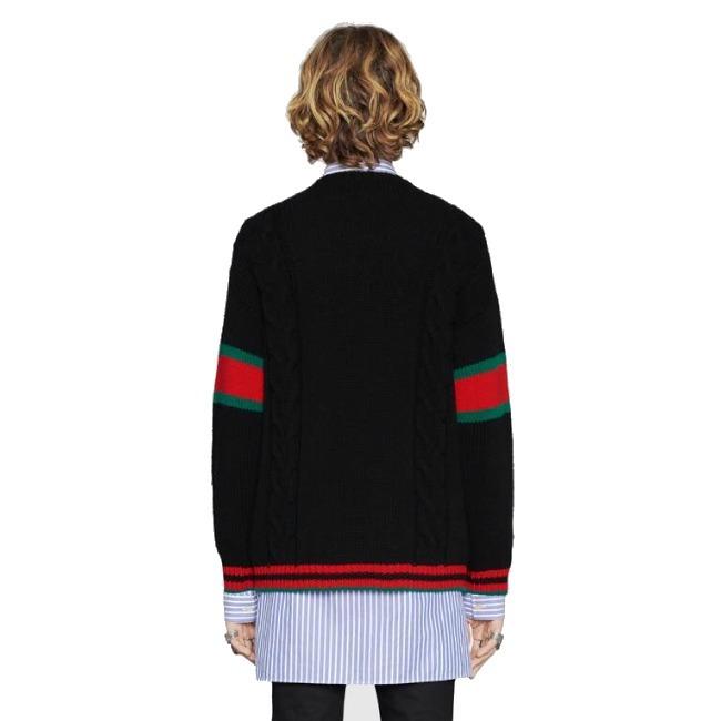 グッチケーブルニット【GUCCI】 セーター ブラック 548115 X1561 1082