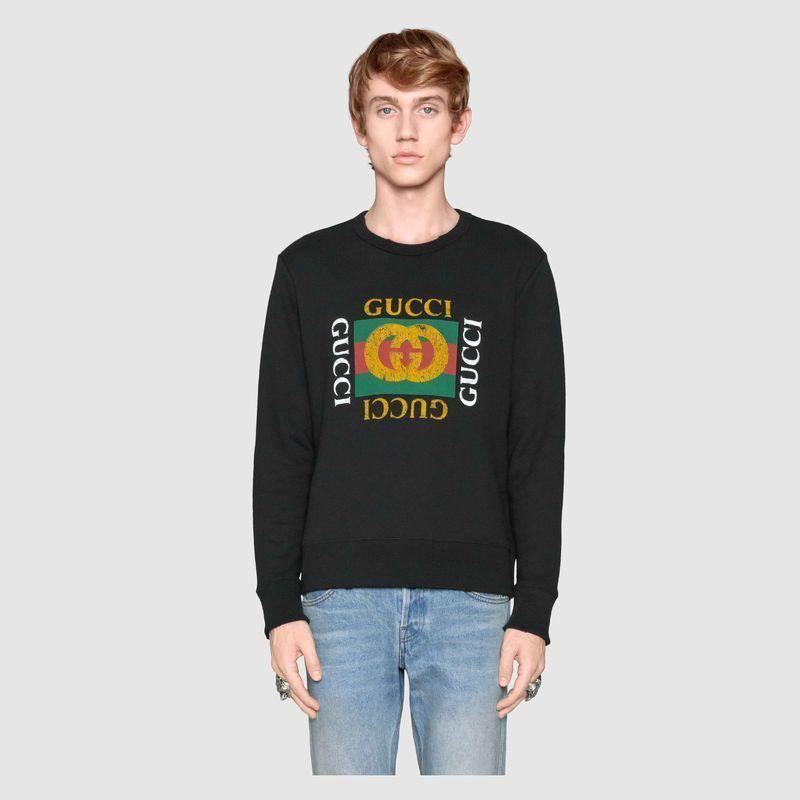 GUCCIシャツ グッチ ロゴ コットン スウェット  454569 X5J57 1015