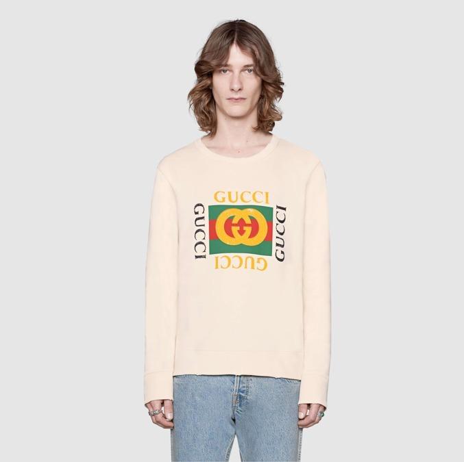 GUCCI グッチ ロゴ コットン スウェット シャツ 454569 X5J57 9541