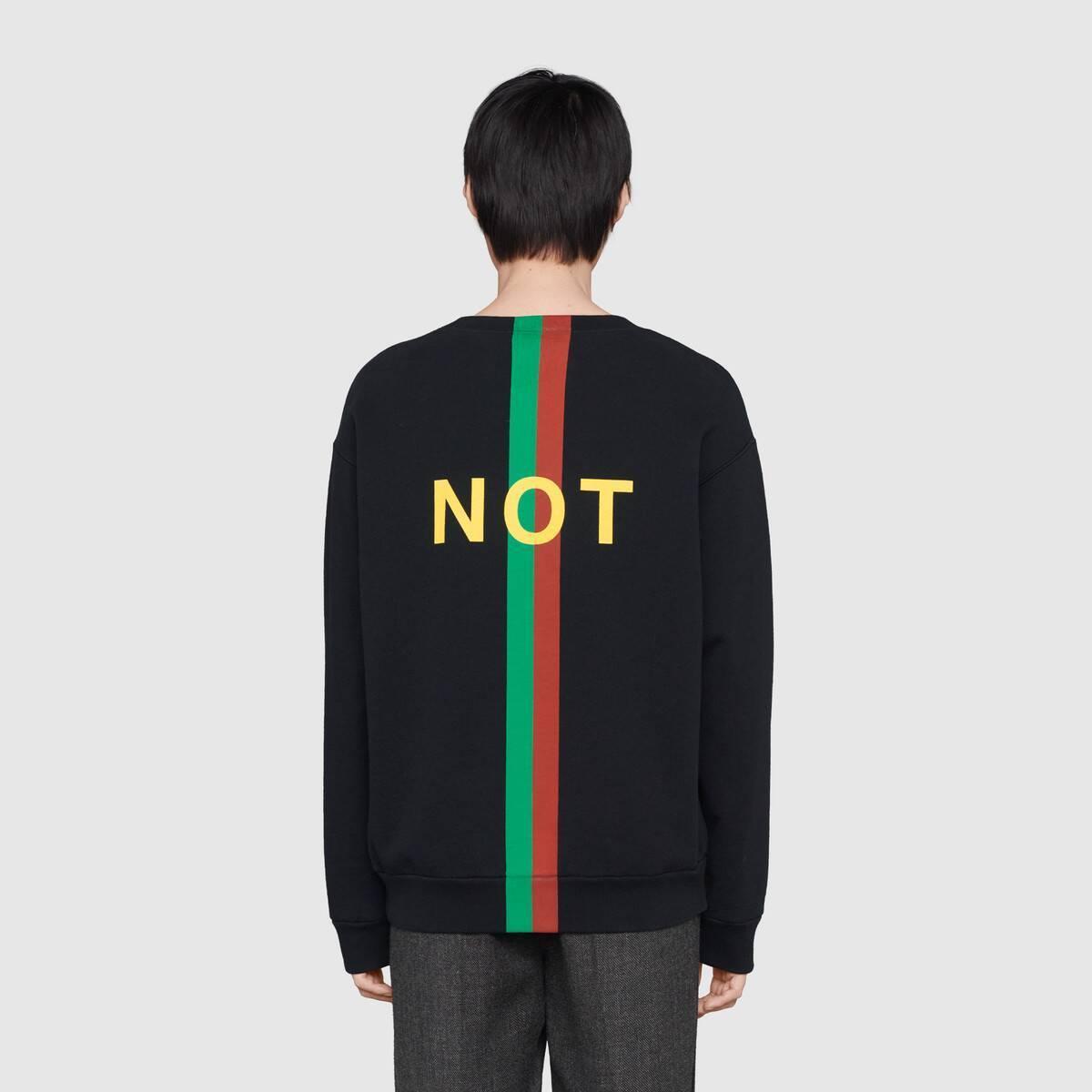 グッチ FAKE/NOT プリント スウェットシャツ 635847 XJCXY 1082