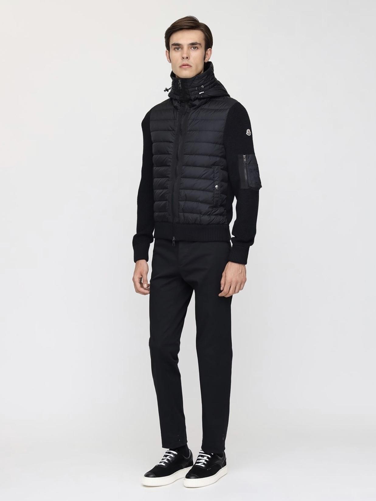 モンクレール服  MONCLER ウール混トリコット ダウン 0911A5370054258423