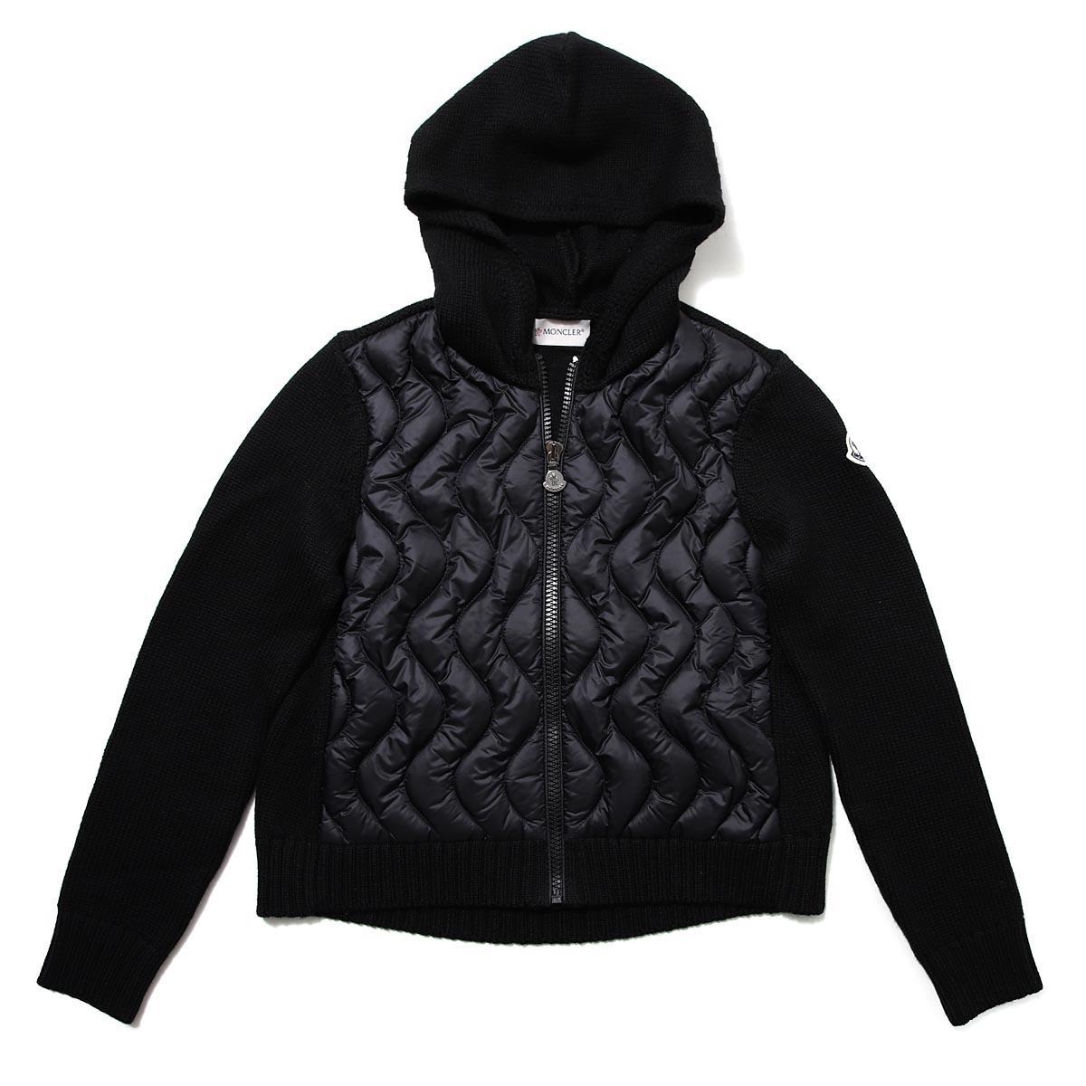 モンクレール MONCLER ダウン入りジップパーカ ブラック レディース 9b50210 a9428 999