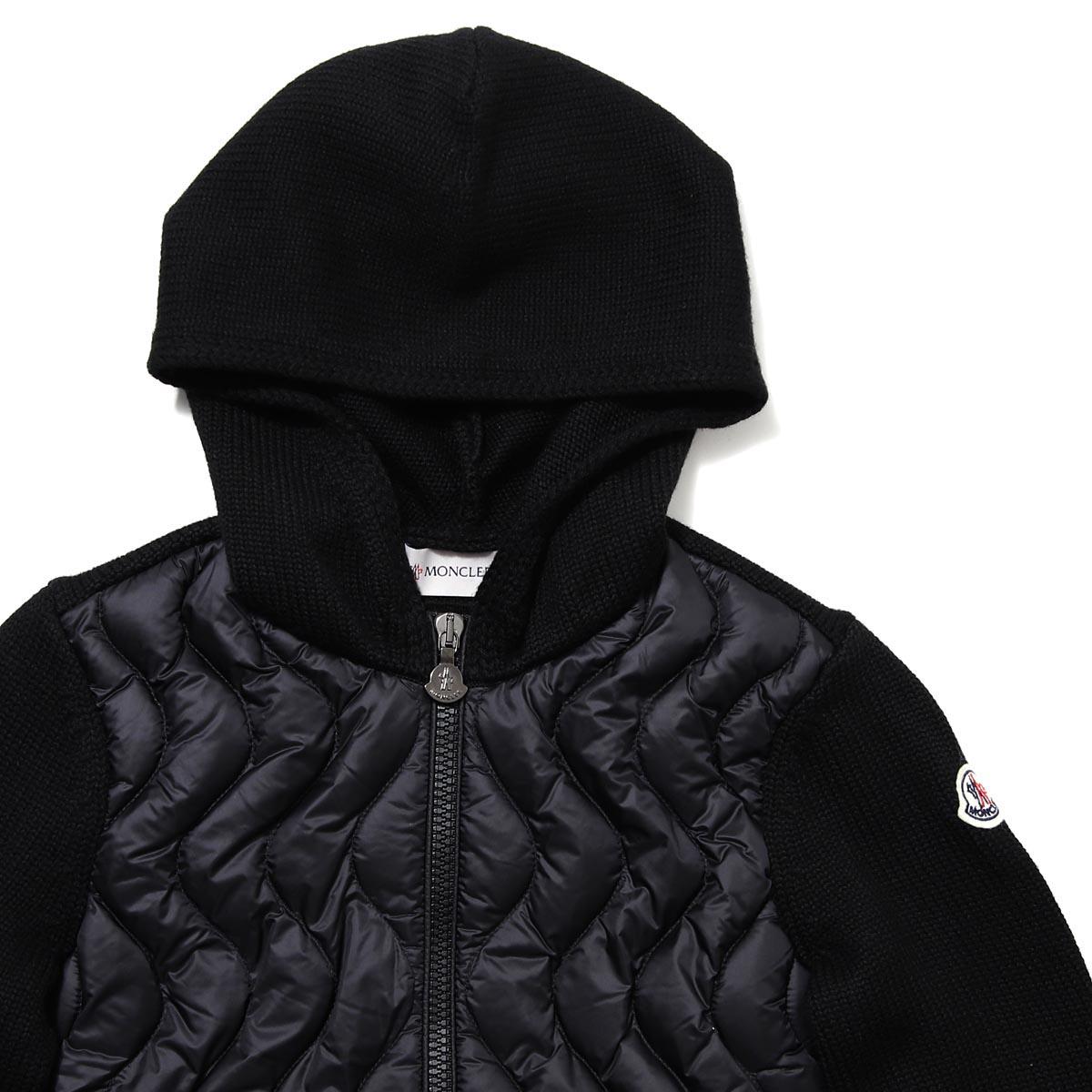 モンクレール MONCLER ダウン入りジップパーカ ブラック レディース 9b50210 a9428 999