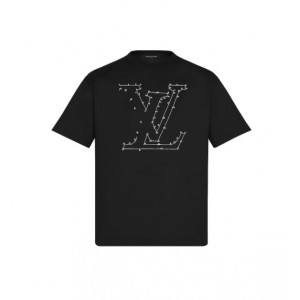 ルイヴィトン Louis Vuitton LVステッチプリント＆刺繍 Tシャツ 1A7X53