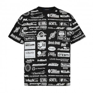ルイヴィトン LouisVuitton ロゴプリンテッド 半袖 Tシャツ 1A5DGI