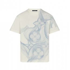 Louis Vuittonルイヴィトン フラワープリンテッドTシャツ／お洒落 1A89ZX