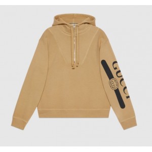 グッチ GUCCI ロゴ プリント フーデッド スウェットシャツ 596230XJBUW1236