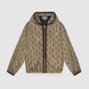グッチ Disney x Gucci ナイロンジャケット ミッキー ブラウン 605445 XJB9M 2100