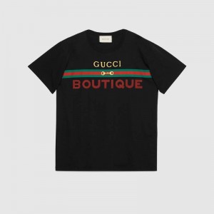 グッチTシャツ GUCCI unisex オーバーサイズBoutique プリント 548334 XJCKY 1082