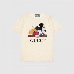 GUCCI×Disney ミッキーロゴ オーバーTシャツ 492347 XJB7W 9756