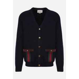 グッチ Gucci ウェブ付き ウールブレンドニット カーディガン 626349 XKBFJ 4330