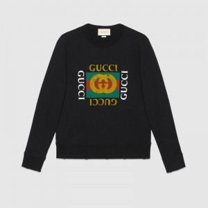 GUCCIシャツ グッチ ロゴ コットン スウェット  454569 X5J57 1015