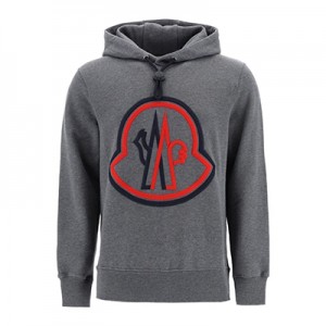 モンクレール  MONCLER トリコロールビッグロゴスウェットパーカー 8G7461080985940