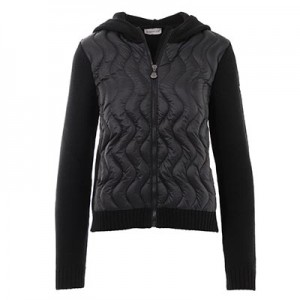 モンクレール MONCLER ダウン入りジップパーカ ブラック レディース 9b50210 a9428 999