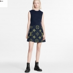 ルイヴィトン Louis Vuitton モノグラム スリーブレス Aラインドレス 1A859T